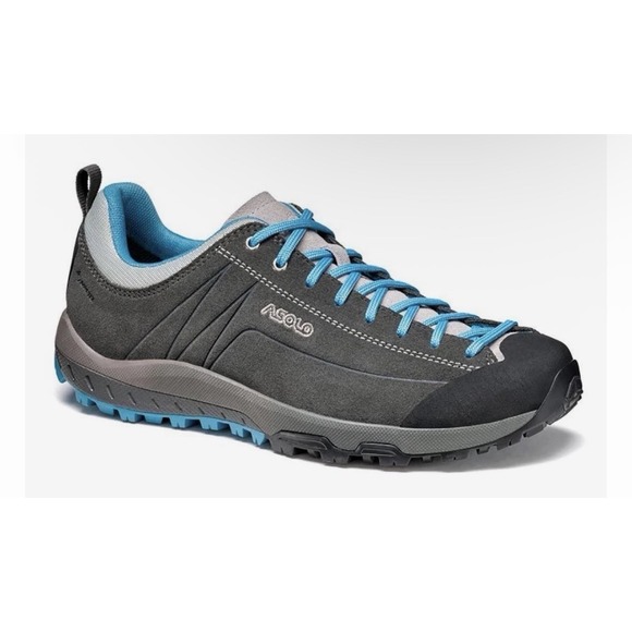 Asolo Shoes - NIB ASOLO Space GV Hiking Shoe Goretex Women's 8.5 Gray Blue Vibram $170